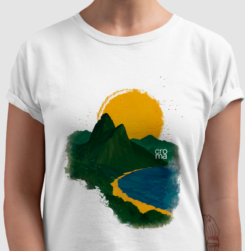 Camiseta Regular Praia Brasil