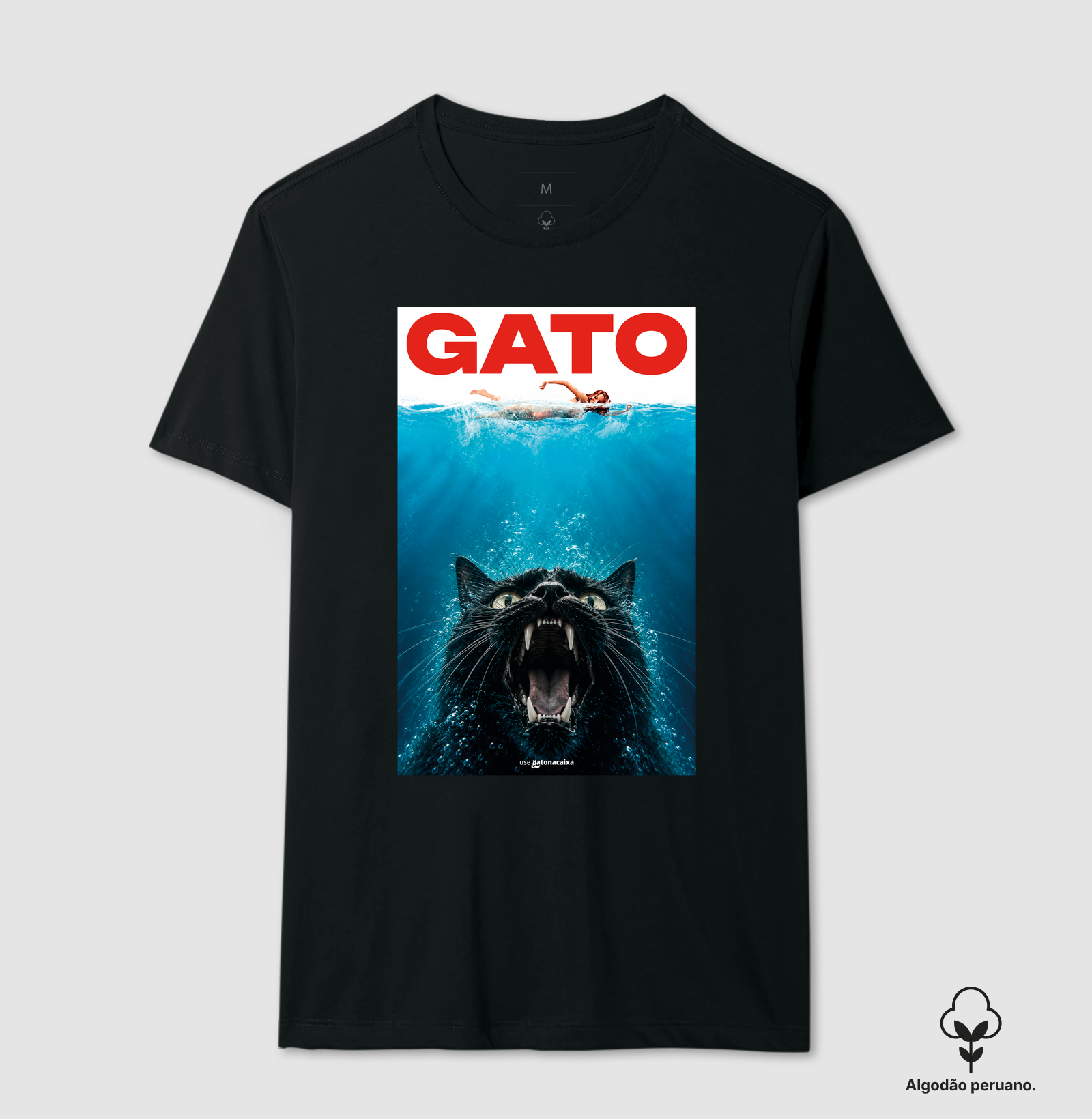 Gato (Tubarão) - Camiseta Algodão Peruano