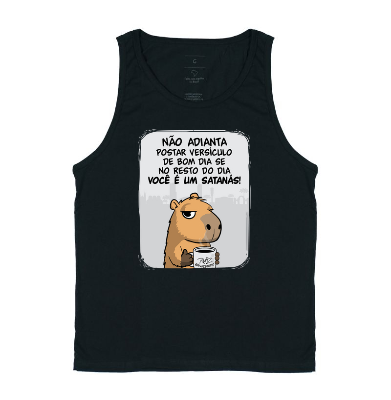 Camiseta Capivara Você é um Satanás - Regata