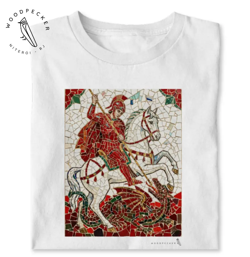 SÃO JORGE MOSAICO VERMELHO