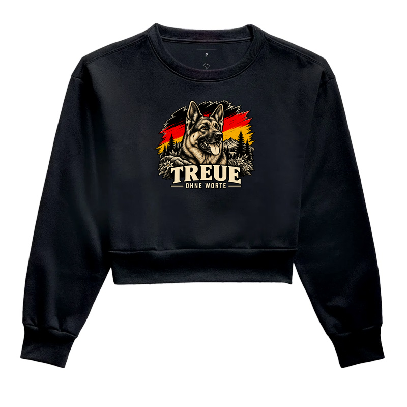 Treue ohne Worte - Cropped Moletom