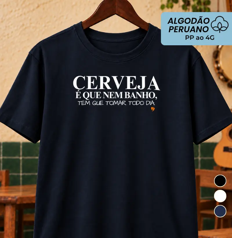 Cerveja é que nem banho