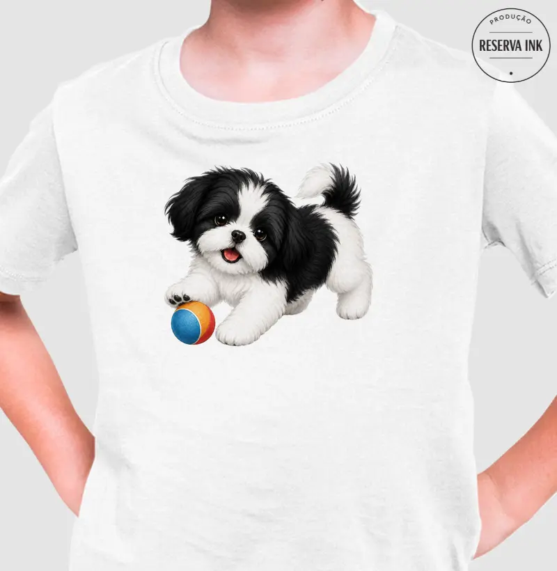 Shih Tzu Preto - Desenho Animado