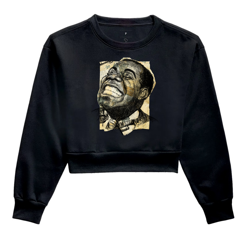 Louis Armstrong - Desenho e colagem