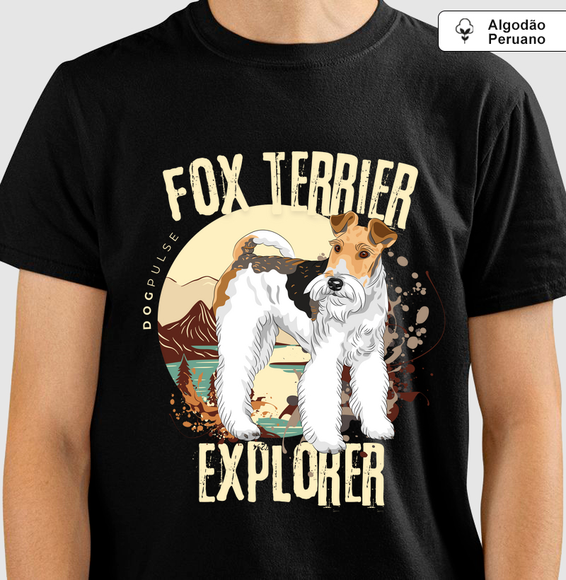 Camiseta Algodão Peruano Dog Pulse Fox Terrier Explorer – Bold Spirit