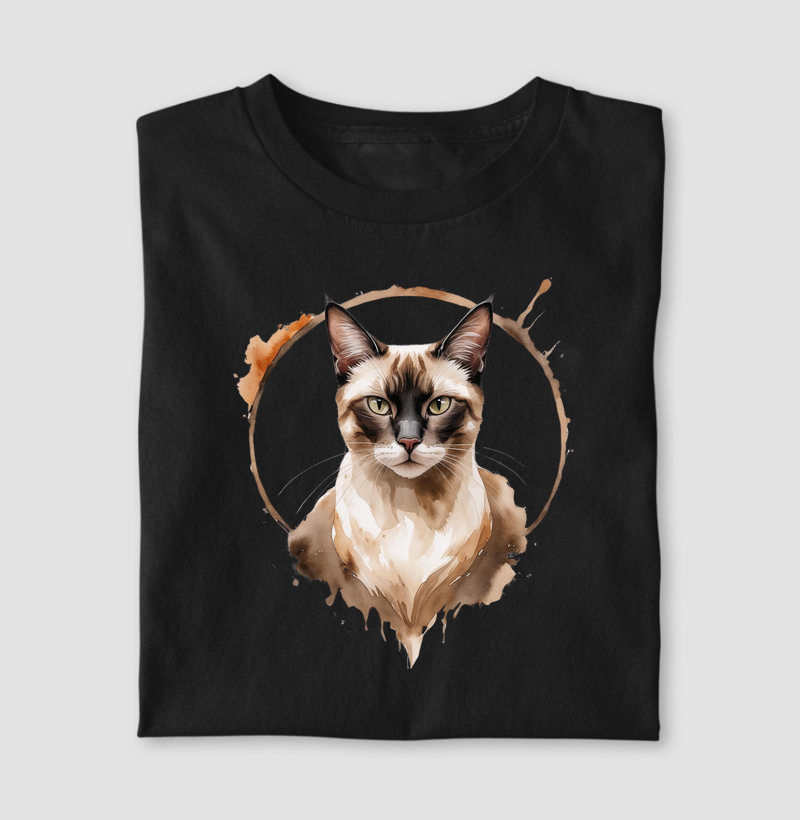 Gato Siamês aquarela