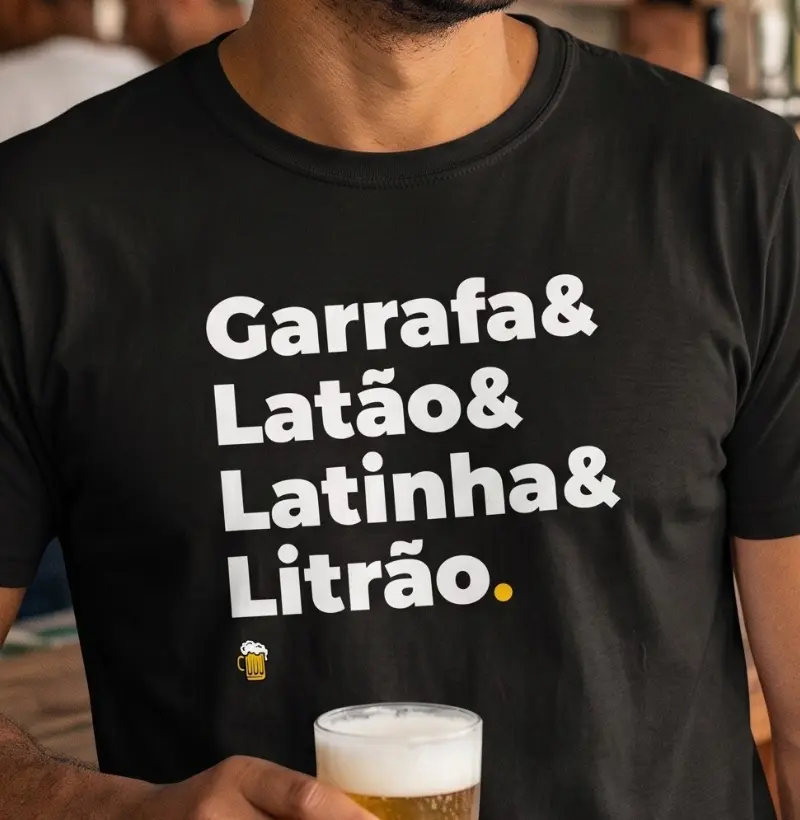 Garrafa Latão Latinha Litrão