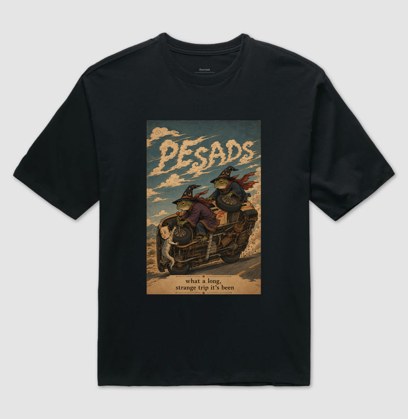 qualquer viagem  - Camiseta Oversized