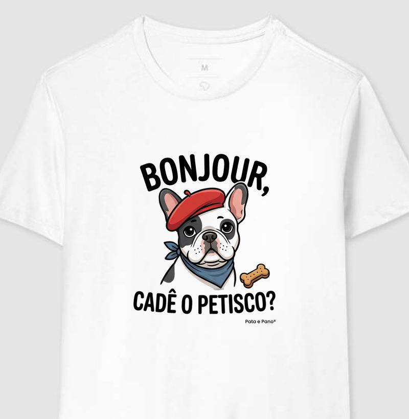 CAMISETA BULDOGUE FRANCÊS BONJOUR