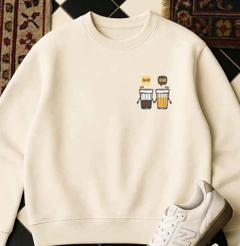 MOLETOM - Café de manhã e Cerveja à noite