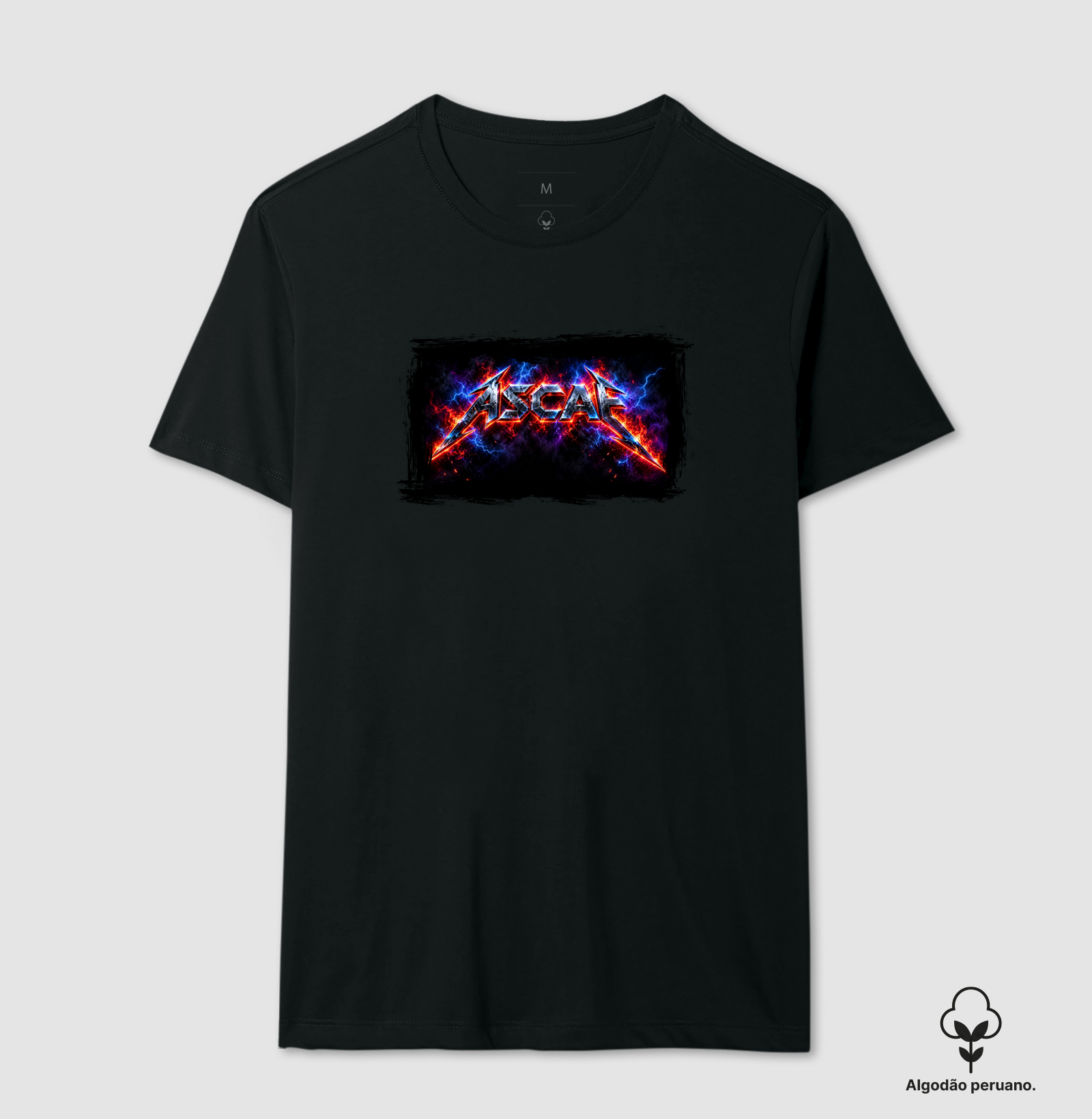ASCAF LOGO COLORIDO - Camiseta Algodão Peruano