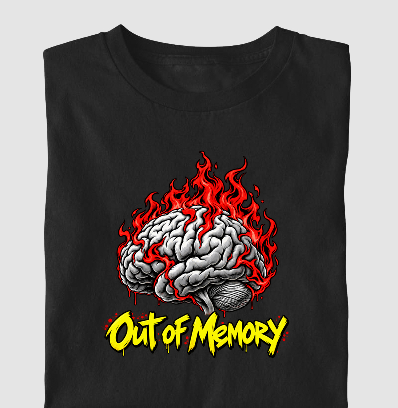 Out of Memory | Memória Esgotada - Camiseta