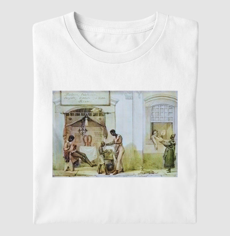 Camiseta Barbeiros no Rio de Janeiro Imperial, 1835