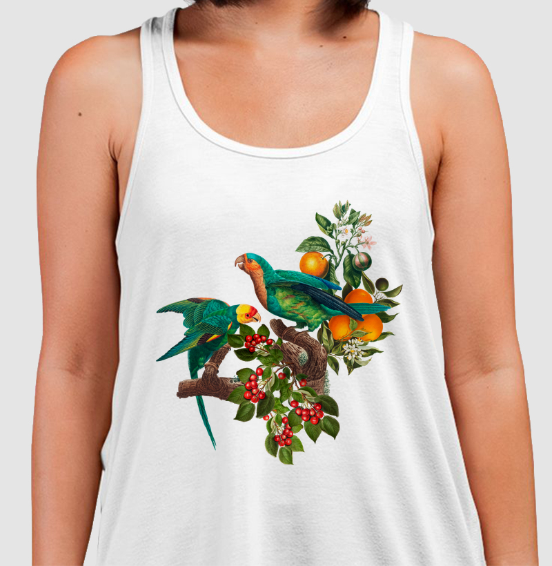 Colagens - Psitas, Flores e Frutas - Regata