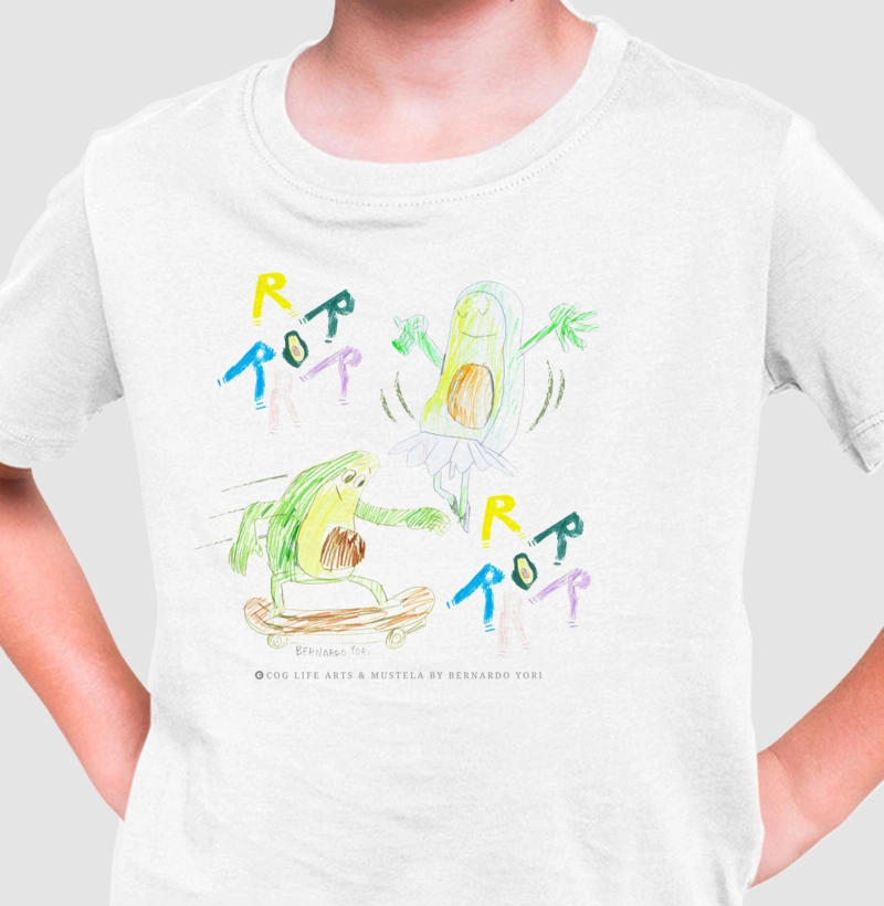 Camiseta Infantil Avocado ballet by Bernardo Yori