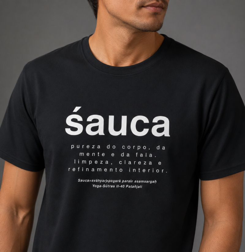 Camiseta Śauca – Yoga Sūtras de Patañjali