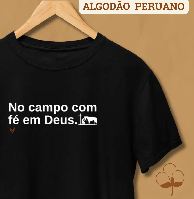 No campo com Fé em Deus 