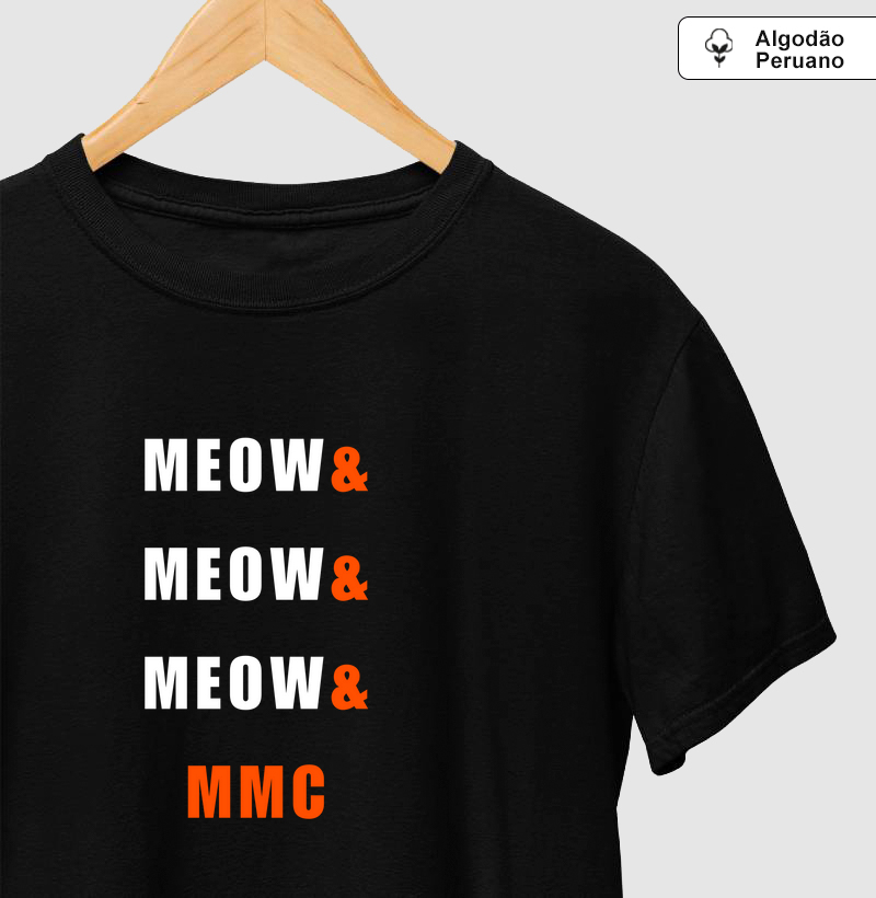 Camiseta, Algodão Peruano, Meow