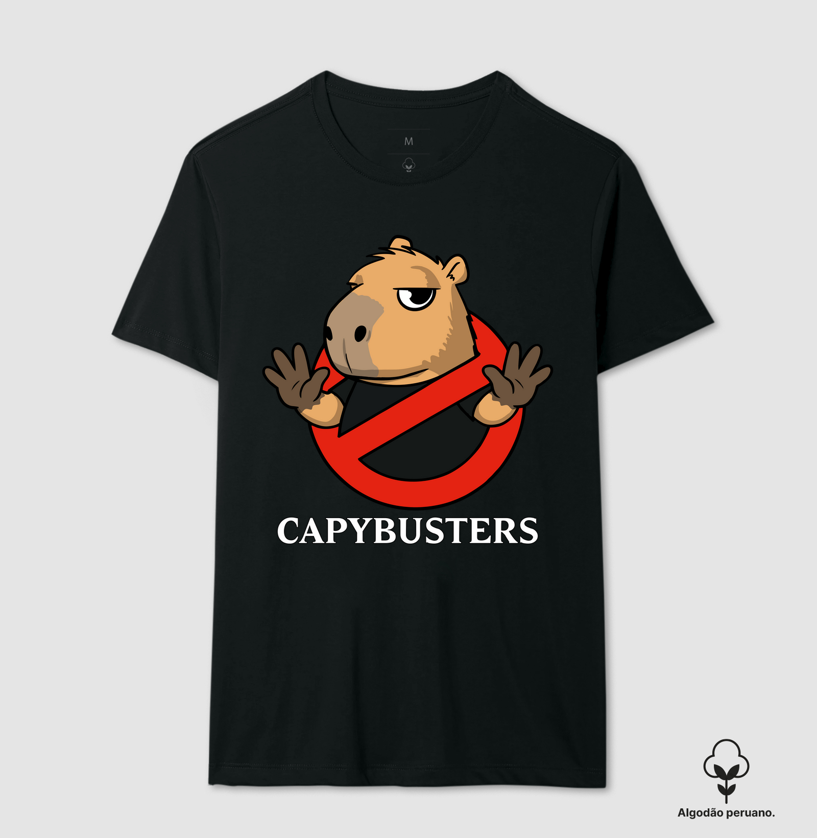 Camiseta Capybusters - Camiseta Algodão Peruano