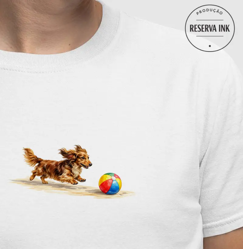 Dachshund ou Salsichinha Pelo Longo - Férias