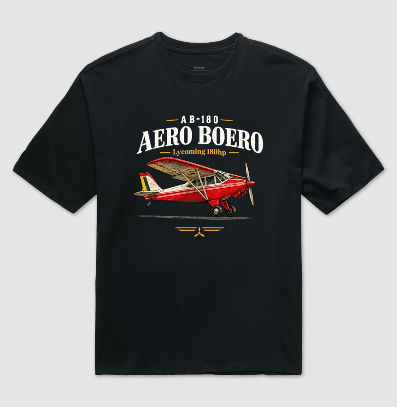 Aero Boero AB-180 | Vintage - Camiseta Oversized