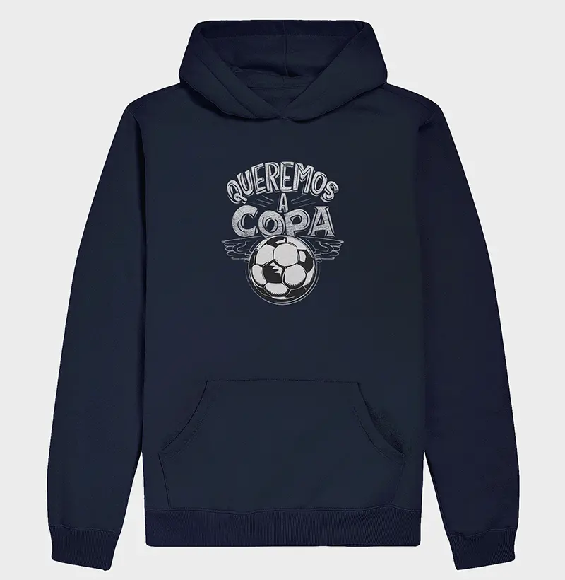 Moletom Canguru Queremos A Copa