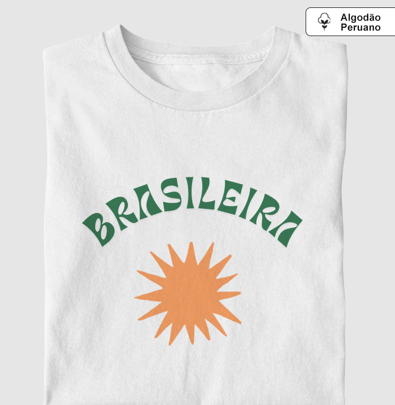 Brasileira fundo branco