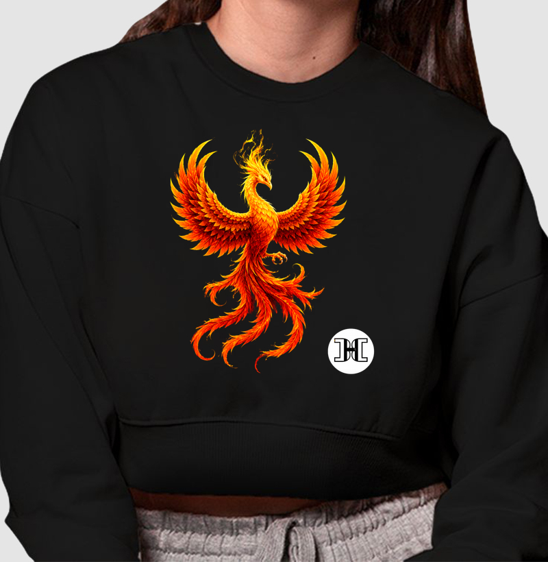 cropped moletom fenix black hunter