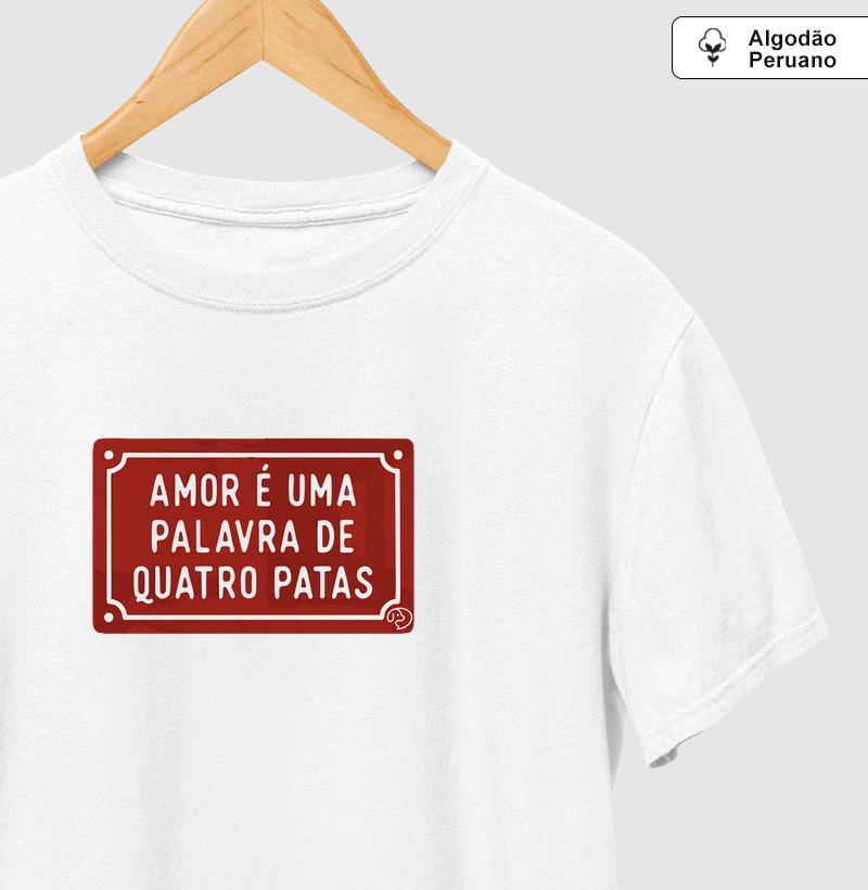 Placa Amor tem 4 Patas