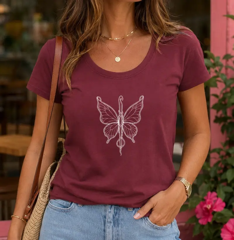Borboleta Metamorfose do Crochê