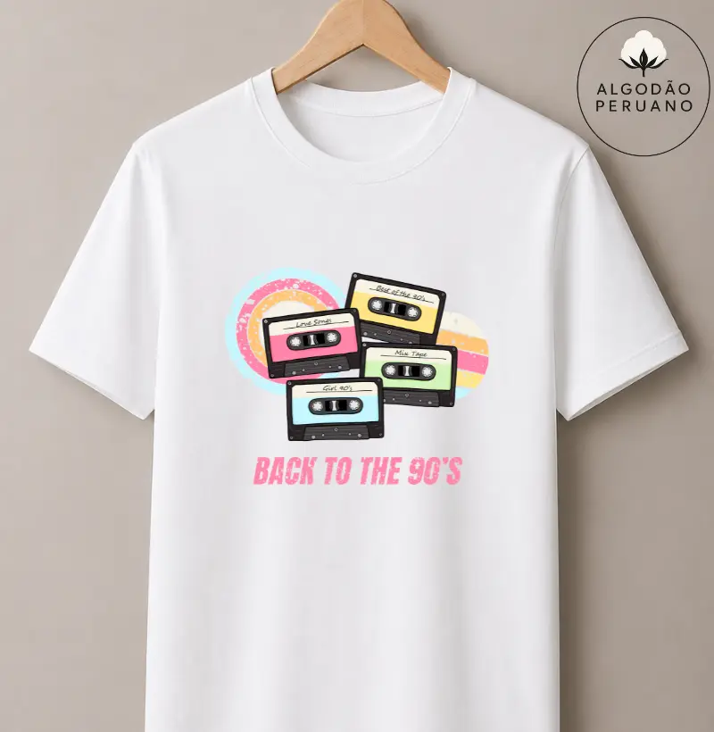 Camiseta Algodão Peruano - Back to the 90's