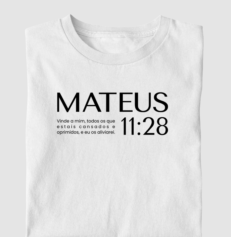 Camiseta Masculina Mateus 11:28