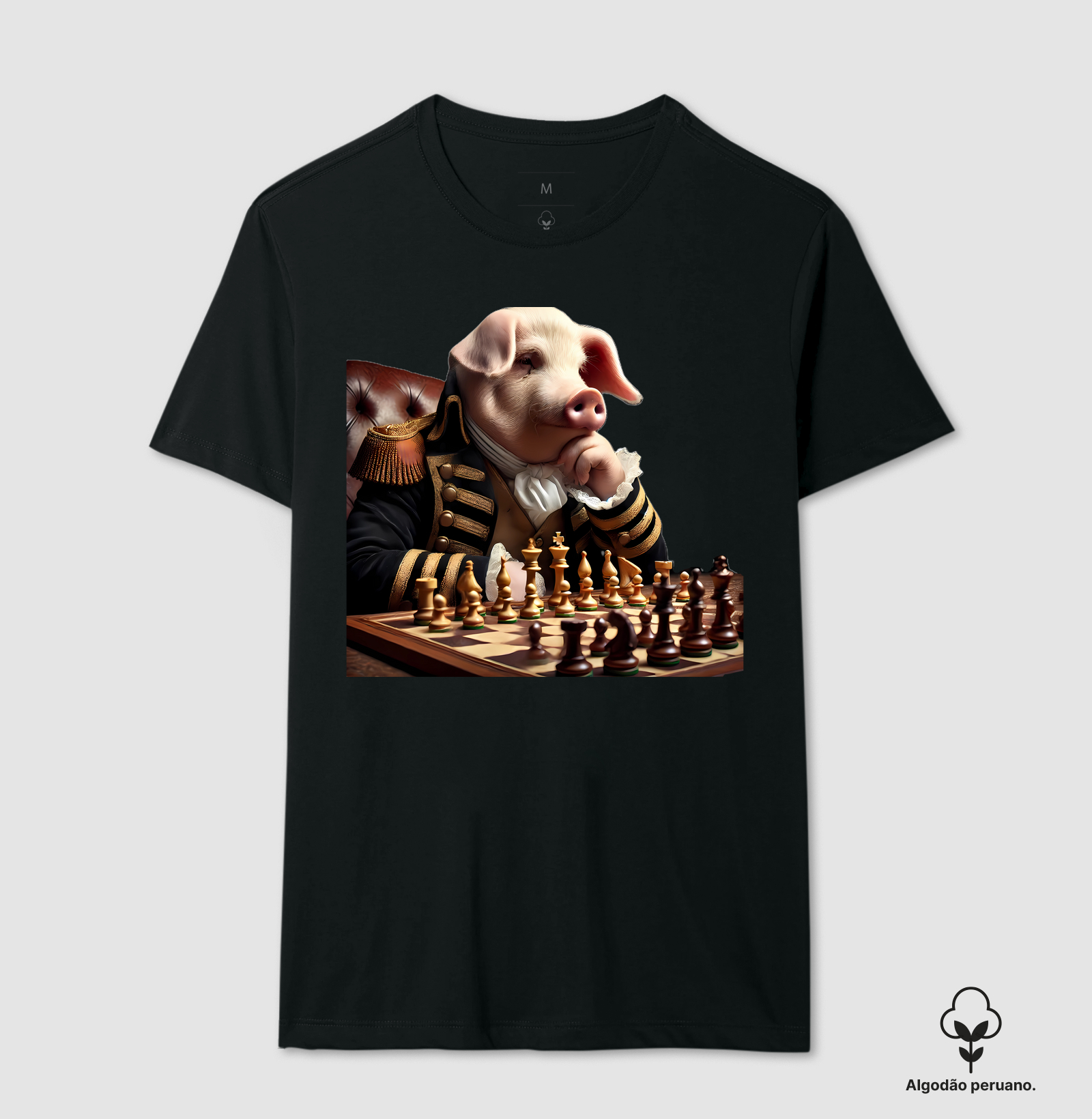 Porco jogando xadrez