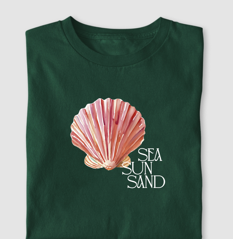 Camiseta Cor - Concha Rosa