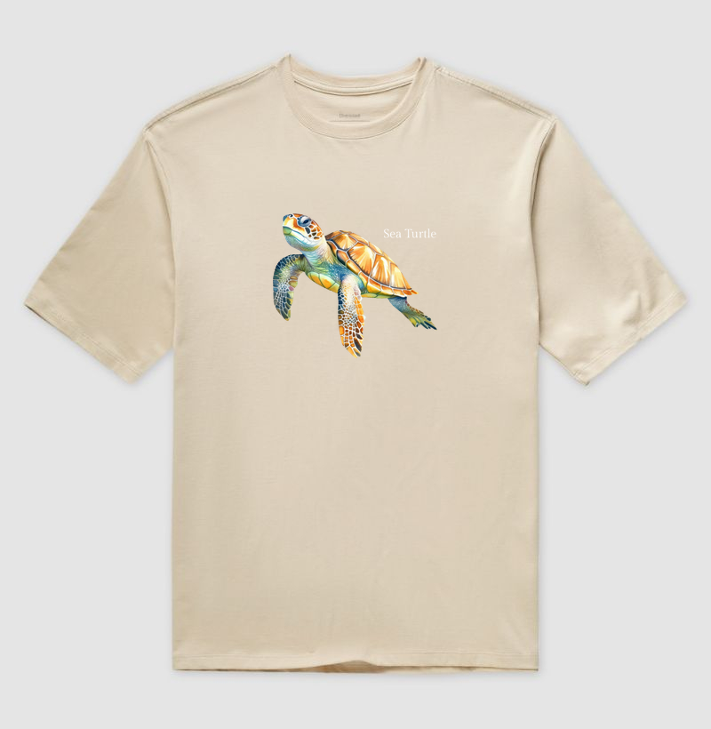 Sea Turtle - Camiseta Oversized