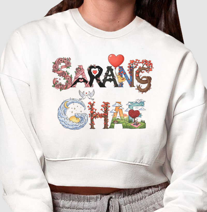 Cropped Moletom Saranghae
