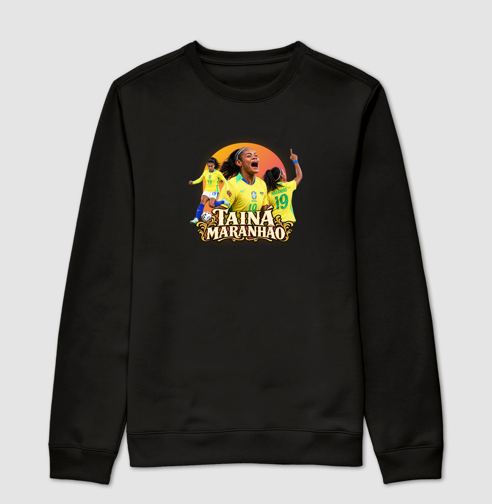 Tainá Maranhão — Camisa 19 do Brasil - Suéter Moletom