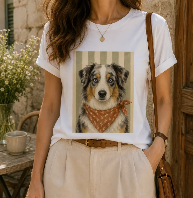 Pastor Australiano 2 - Gentle Paws - Camiseta