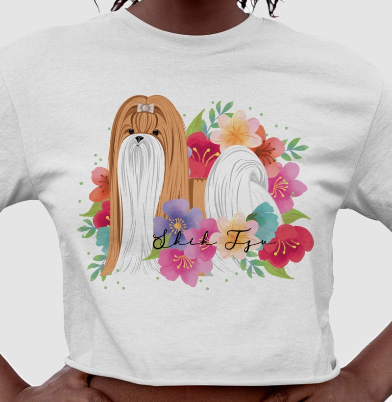 Shih Tzu Floral