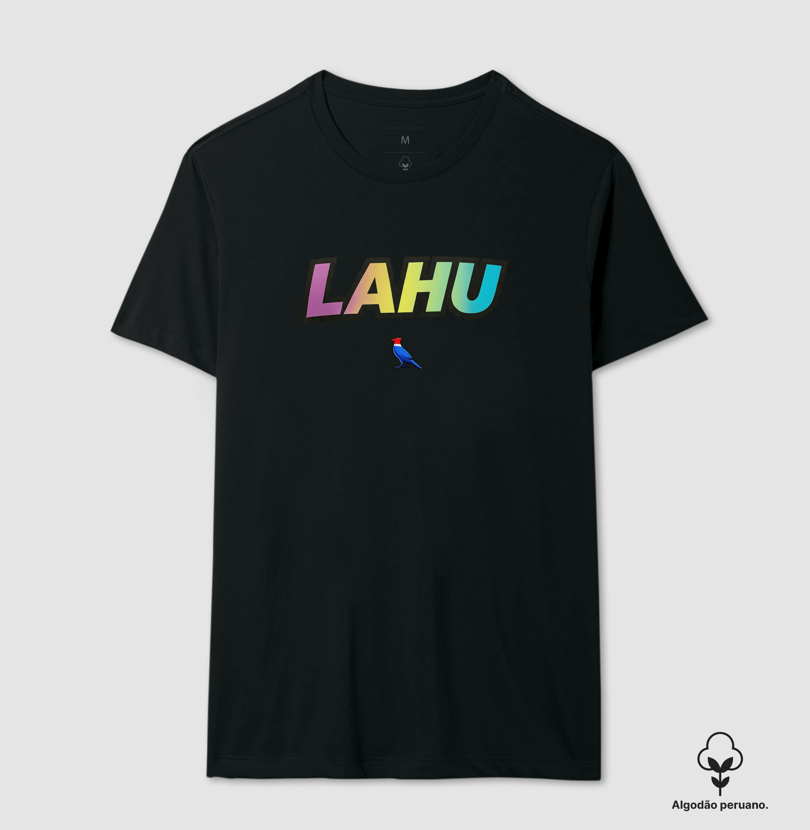 ✨Uma estampa que une o espírito criativo das ruas com a essência do sertão. LAHU aqui representa ousadia, autenticidade e pertencimento — uma marca que não segue tendências, mas as cria.  - Camiseta Algodão Peruano