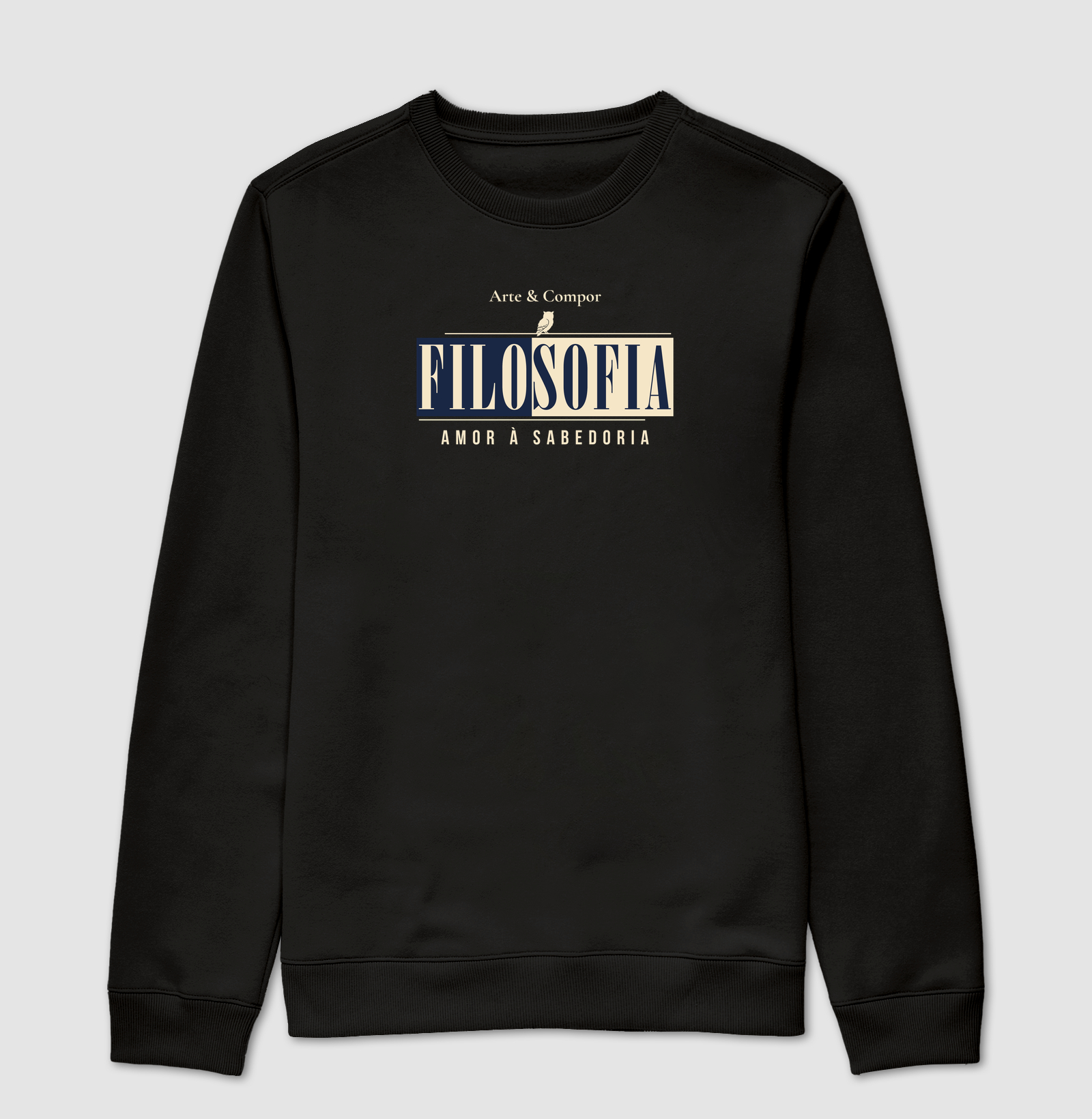 Camiseta Amor à Sabedoria – Filosofia para Quem Pensa