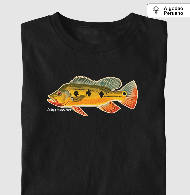 Tucunaré Borboleta - Camiseta Algodão Peruano