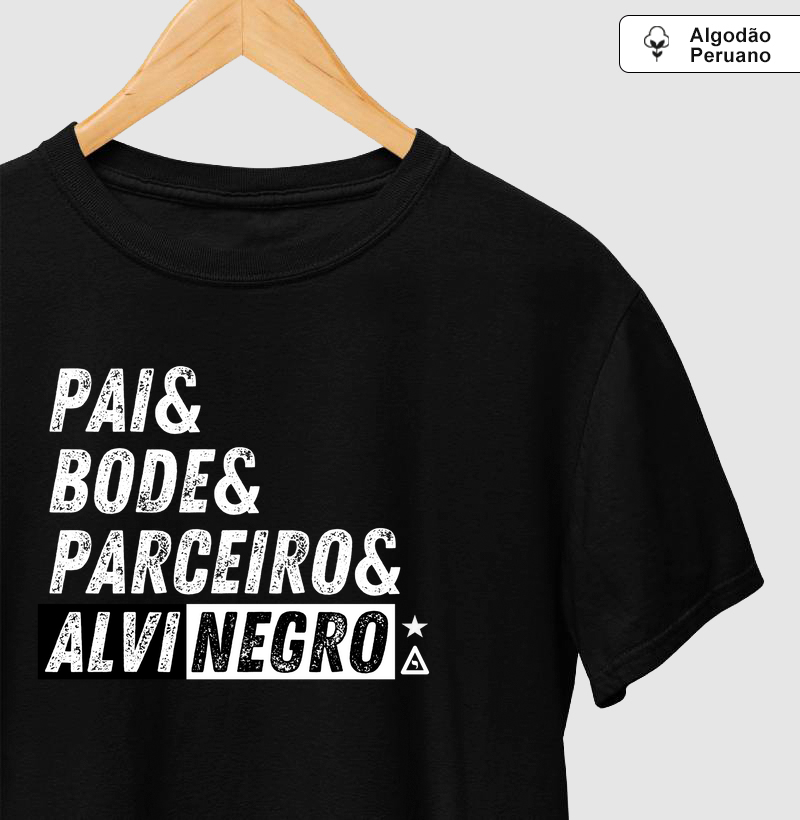 Camiseta Algodão Peruano Bode Alvinegro 8 - Mr. GADU