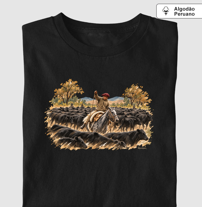 A Puro Lazo - Camiseta Algodão Peruano