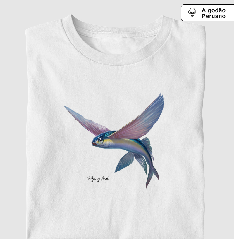 Flying Fish - Camiseta Algodão Peruano