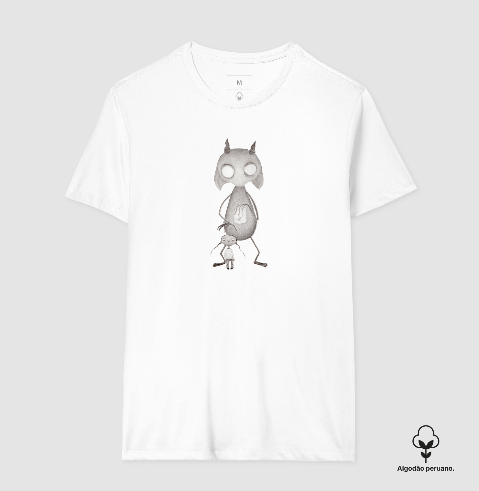 Camiseta Algodão Peruano O Medo