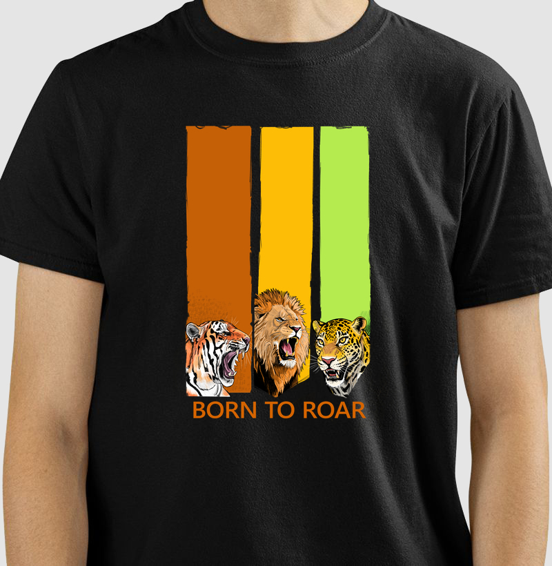 Camiseta Born to Roar (Nascido para Rugir) - Camiseta