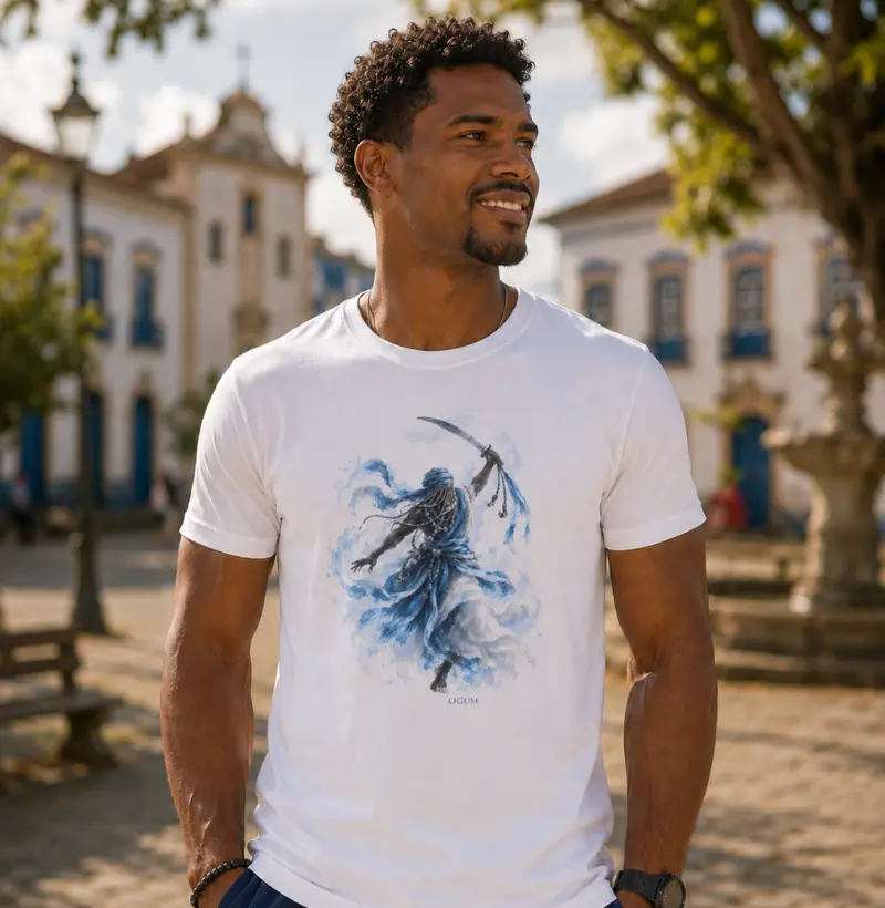Camiseta Ogum Algodão Peruano  - Camiseta Algodão Peruano