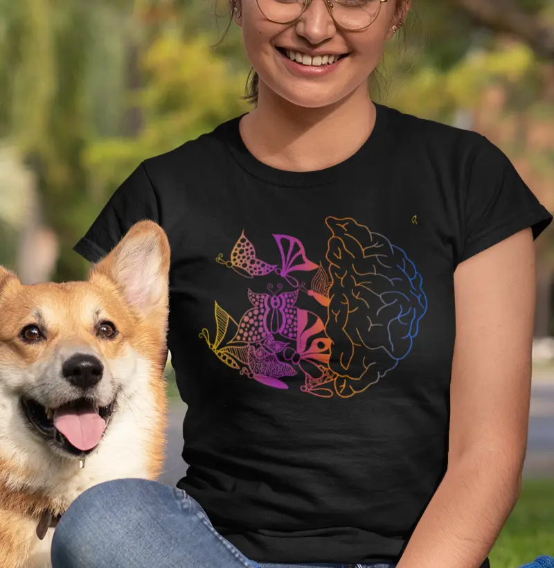 Baby Look  - Borboleta - Mente