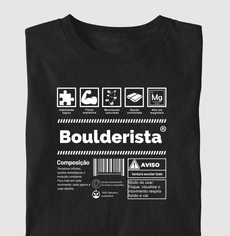 Rótulo Boulderista - Camiseta